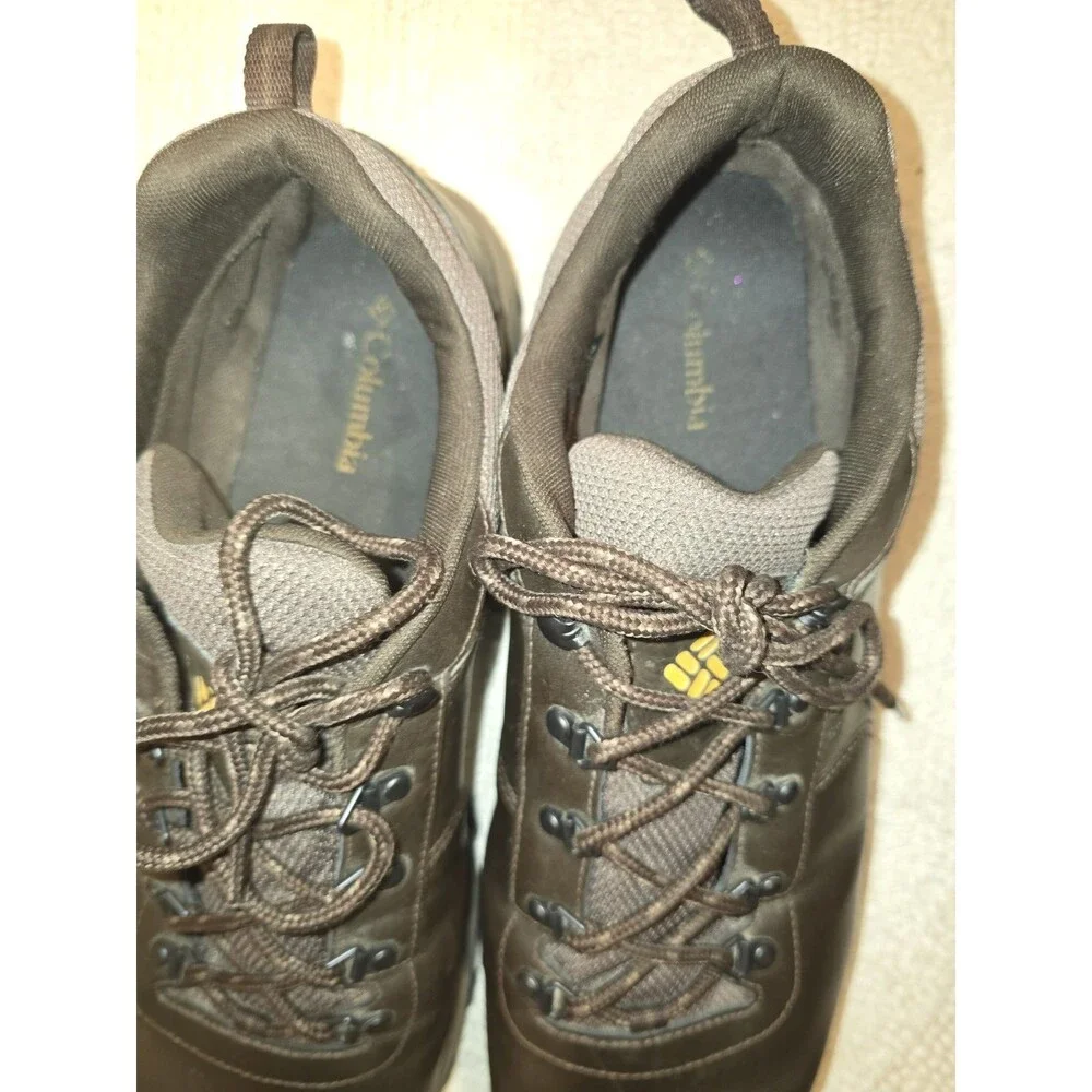Columbia BM1729-231 Waterproof Leather Hiking Shoes Men’s 17 Omni-Grip Brown EUR